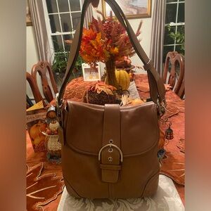 Coach Camel Brown leather Crossbody/Shoulder Bag